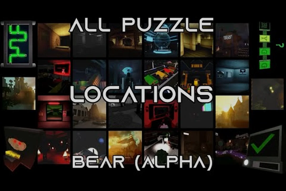 BEAR bear alpha map memory: Every Map and Puzzle Location
